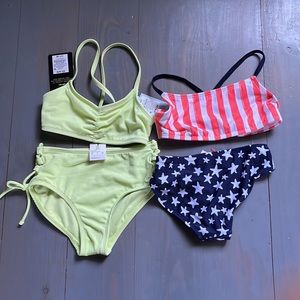 Lot of 2 NWT Girls Size XS Swimsuits from Target